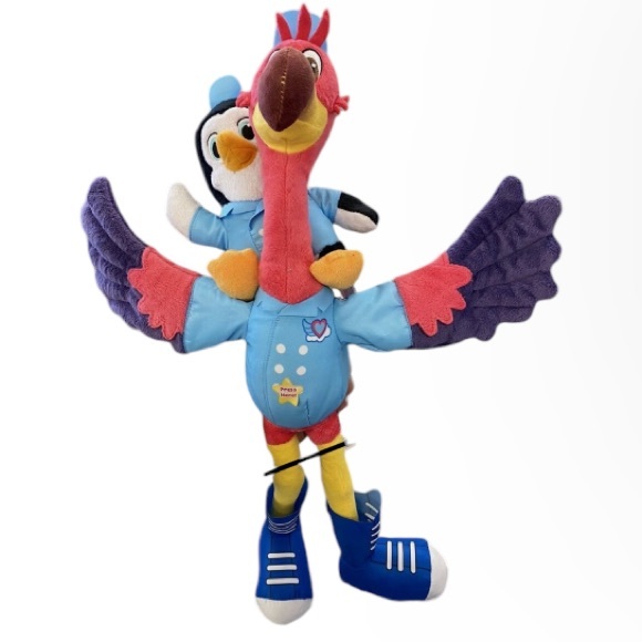 Disney Junior T.O.T.S Plush PIP And FREDDY Flamingo Penguin Tots Talks Animated - Picture 1 of 12